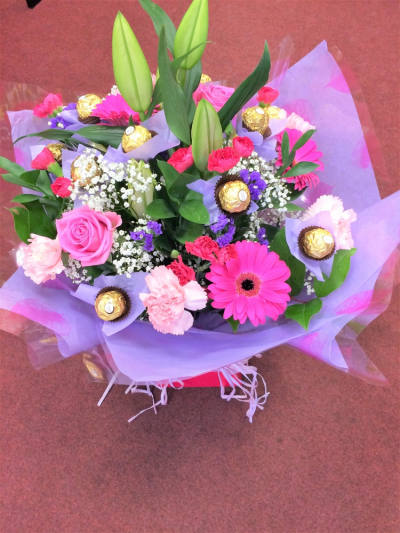 Chocolate Surprise - Chocolate bouquets delivered in Derby by Beauty of Flowers