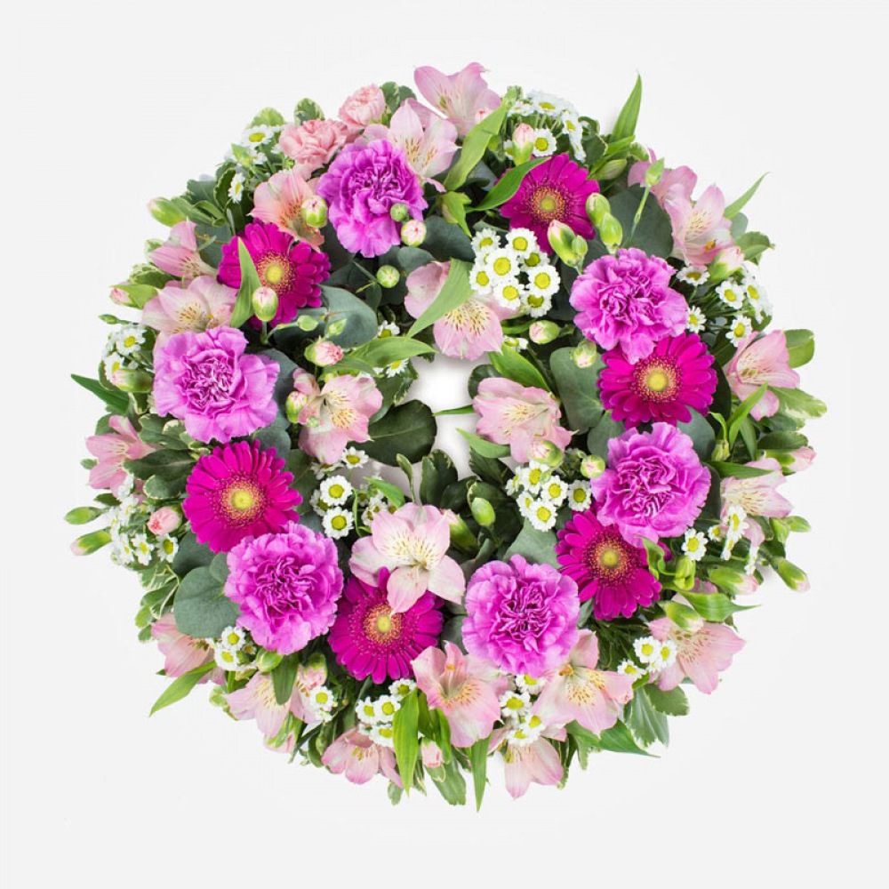 Cerise and Pink Wreath SYM-320