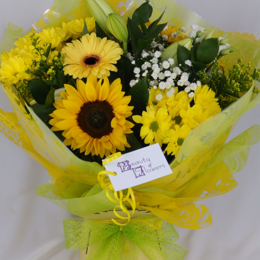 Sunshine Watered Hand Tied