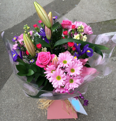 Pink Aqua Bouquet - At Beauty Of Flowers we are delighted to present this product available for flower delivery in Derby and surrounding areas, or collection from our Derby City Centre store.