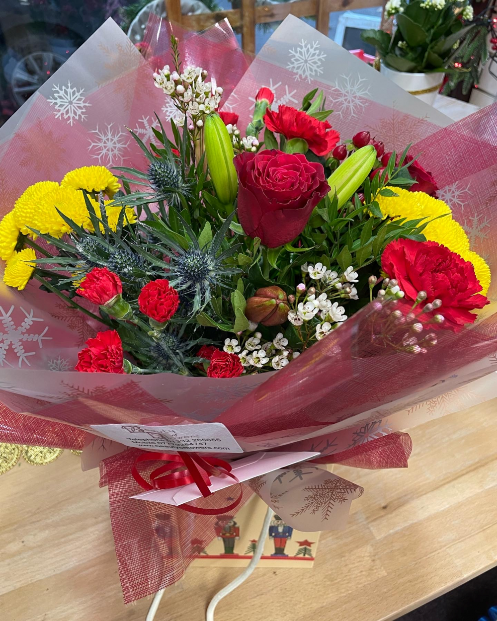 Nutcracker Watered hand Tied