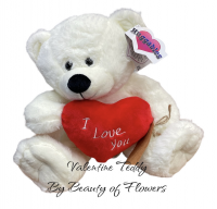 I Love You Teddy - Cuddly valentine teddy delivered in Derby and Derbyshire by Beauty of Flowers florist