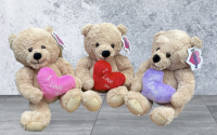 Brown I Love You Teddy - Teddy bear delivered with flowers in Derby or Derbyshire by Beauty of Flowers florist