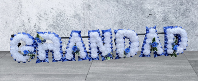 Artificial GRANDAD Letters - Artificial Funeral Flowers by Beauty of Flowers in Derby
Artificial GRANDAD Letters. Size Approx 72" by 14". Other letters / Words are available