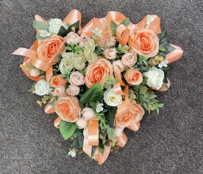 Artificial Peach Loose Heart - Artificial Funeral Flowers In Derby By Beauty of Flowers
Artificial Peach Loose Heart. Size Approx 12"