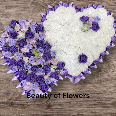 Artificial Lilac Double Heart Product Image