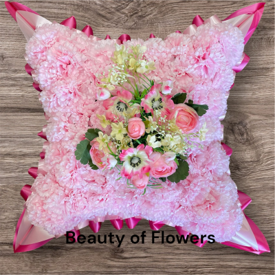 Artificial Pink Cushion Product Image