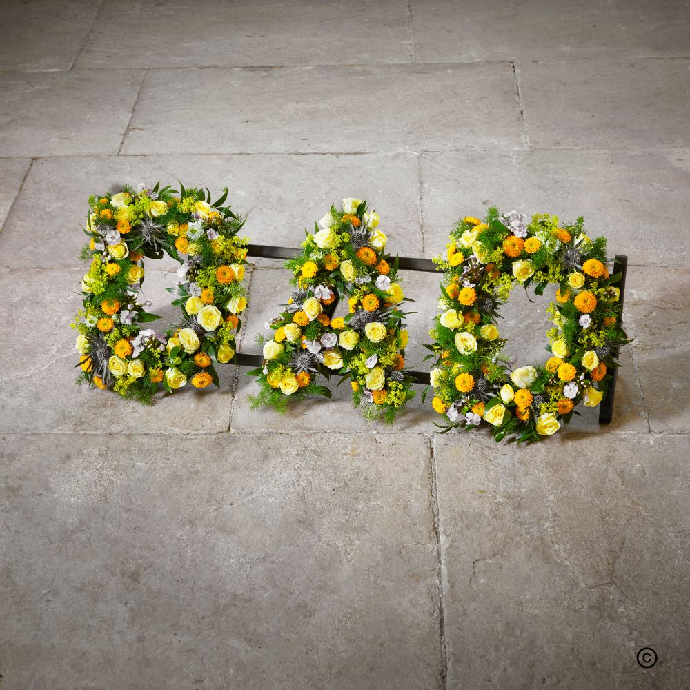 Yellow Loose DAD Letters OFP25(B)